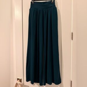 Cider Dark Green Wide Leg Pants